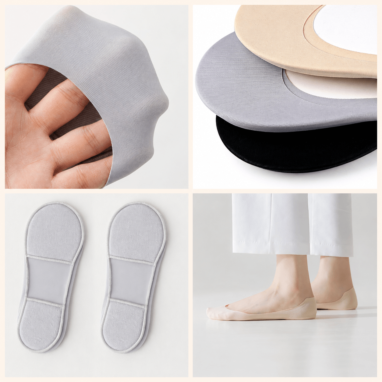 CloudSteppy™ Invisible Comfort Socks, 3 Pack