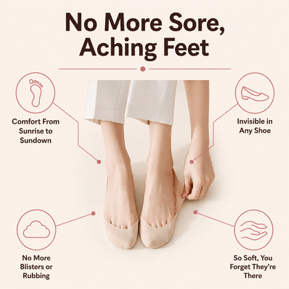 CloudSteppy™ Invisible Comfort Socks, 3 Pack