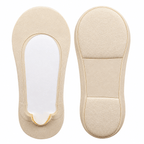 CloudSteppy beige no-show socks product photo
