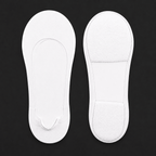 CloudSteppy white no-show socks product photo