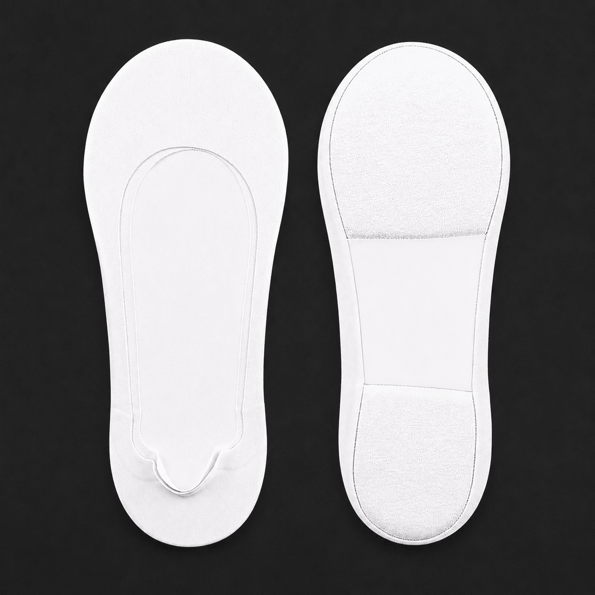 CloudSteppy white no-show socks product photo